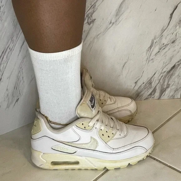 Nike Air Max 90 – White – Size 5.5Y / Women’s 7 – Classic Style - Picture 6 of 7